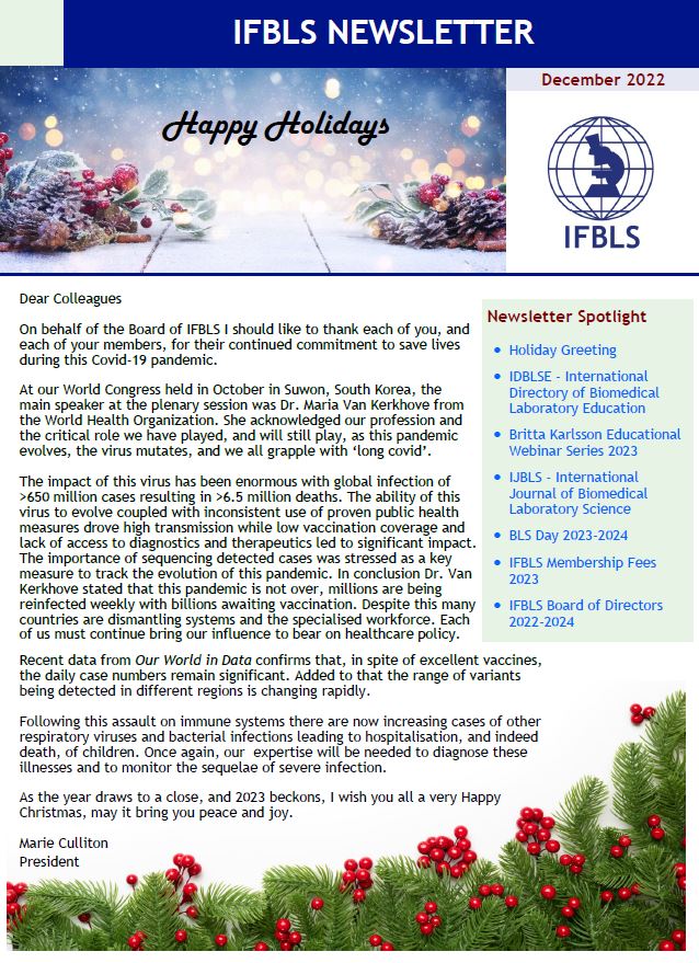 IFBLS Newsletter December 2022