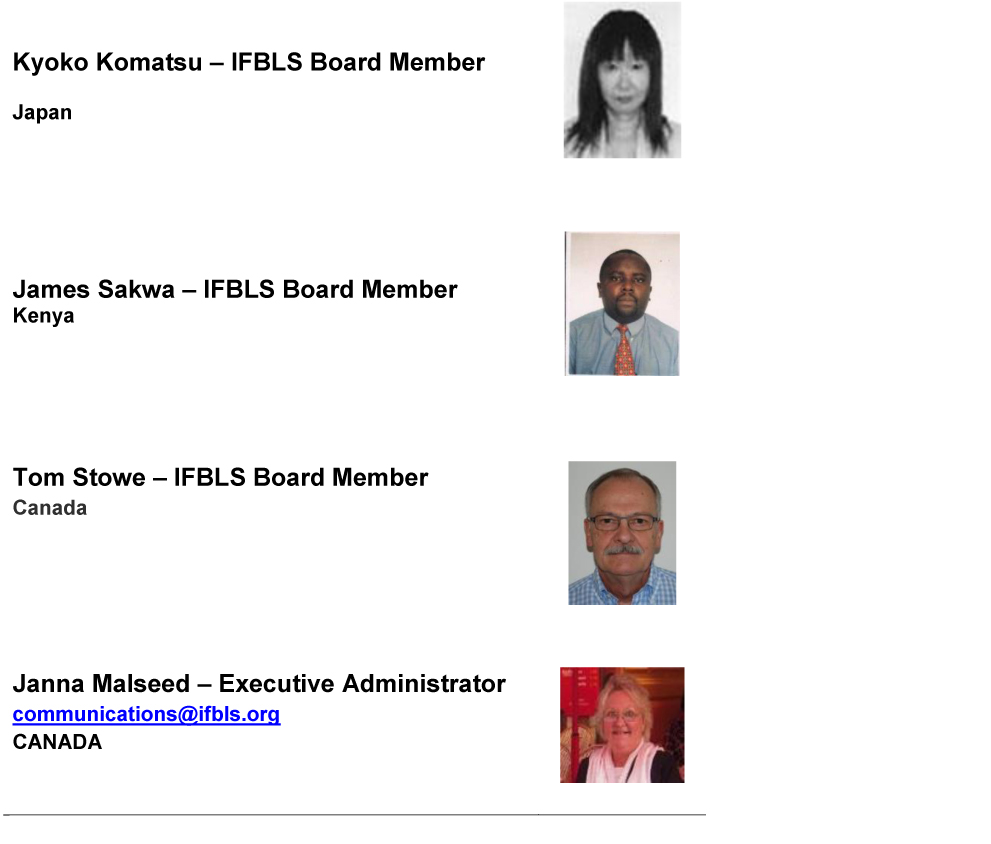 IFBLS Board of Directors 2008 2010 2