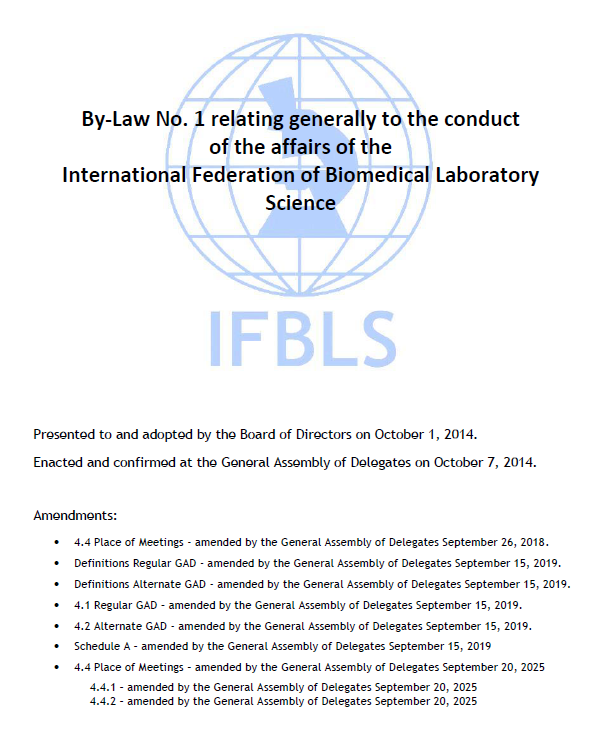 IFBLS By law No. 1